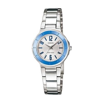 Casio Analog LTP-1367D-7ADF Putih Biru Jam Tangan Wanita