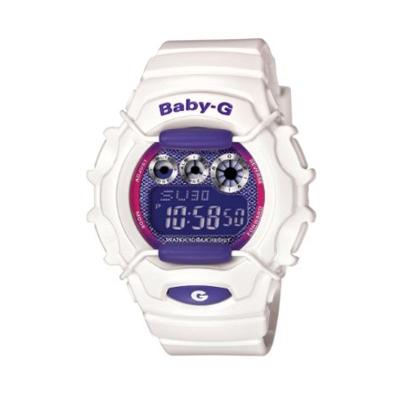 Casio Baby G BG-1006SA-7BDR Putih Ungu Jam Tangan Wanita