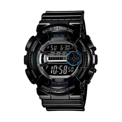 Casio G-Shock GD-110-1DR Glossy Black Jam Tangan Pria