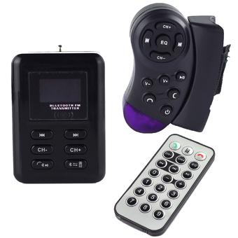CatWalk Bluetooth Car Kit FM Transmitter MP3 Player Steering Wheel USB/SD/MMC Handsfree (Black) (Intl)  