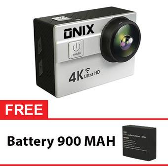 Cognos Onix Action Camera 4K Ultra HD Q5H - 16MP - WIFI - Silver - Gratis Battery 900 mah  