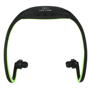 Compact Digital Music Player Dual-channel Sports MP3 8GB with FM Function Headphone Wireless Plug-in Card Headset Black + Green for Multimedia Player (Intl)  