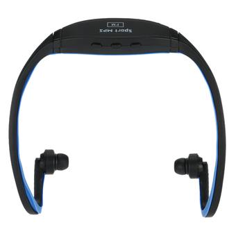 Compact Digital Music Player Dual-channel Sports MP3 8GB with FM Function Headphone Wireless Plug-in Card Headset Black +Blue for Multimedia Player (Intl)  