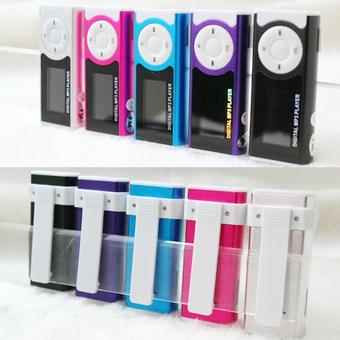 Cyber Mini Clip LCD Screen Mp3 Player Music Player With Flashlight Card Slot Support TF Card  