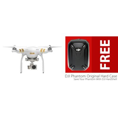 DJI Phantom 3 Professional RC RTF with 4K Camera Drone Gimbal GPS + DJI Hard Case Backpack Shoulder Bag