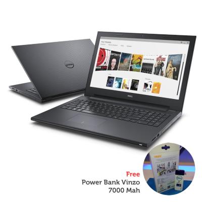 Dell Inspiron 14 3443 Black Notebook [C3205U/4GB/500GB/Intel HD/Ubuntu] + PB Vinzo 7000 Mah
