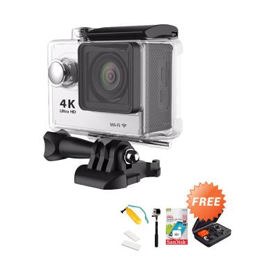 EKEN H9 4K Video Action Camera - Silver [12 MP] + Free Accessories Kamera