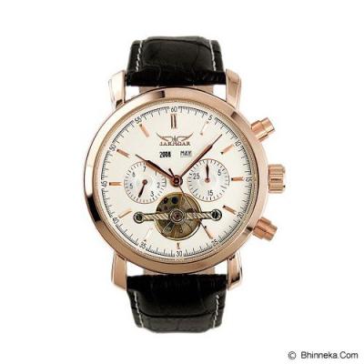 ESS Luxury Men Leather Strap Automatic Mechanical Watch [WM299] - Black/Gold