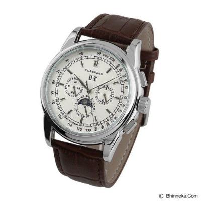 ESS Luxury Men Leather Strap Automatic Mechanical Watch [WM398] - Black/Silver