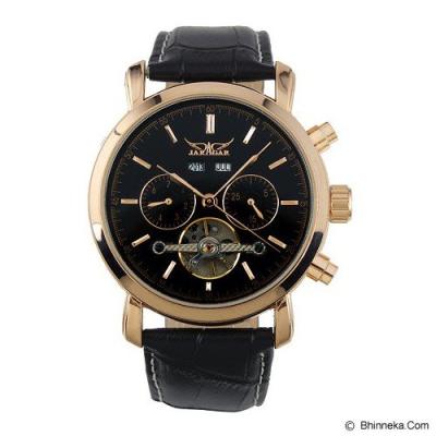 ESS Luxury Men Leather Strap Automatic Mechanical Watch [WM298] - Black/Gold