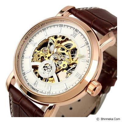 ESS Luxury Men Leather Strap Automatic Mechanical Watch [WM310] - Brown