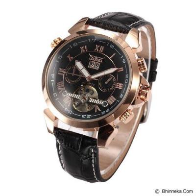 ESS Luxury Men Leather Strap Automatic Mechanical Watch [WM183] - Black/Gold
