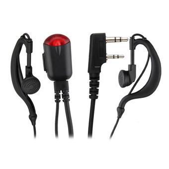 Ear-Hook LED Headset Earphone Earpiece for Kenwood Walkie Talkie Radio  