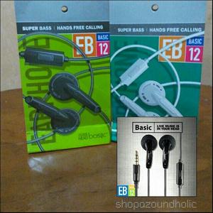 Earbud Basic EB-12 +microphone Impactfull Bass with Superb Vocal