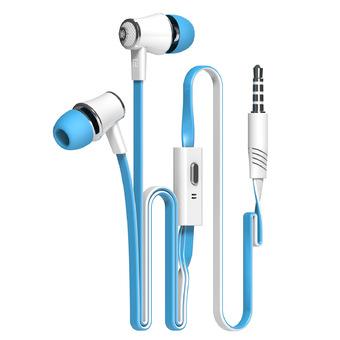 Earphone Earbuds with Microphone Stereo Earphones for Apple iPhone (Blue)(Intl)  