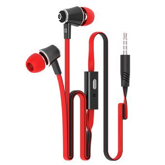 Earphone Earbuds with Microphone Stereo Earphones for Apple iPhone (Red)(Intl)  