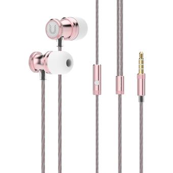 Earphones, UiiSii I1 In-Ear Earbuds Earphones Headset with Mic Stereo Sound (Pink) (Intl)  