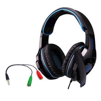 Elenxs New Sades SA-810 Game Pro Gaming Stereo Headphone Headset w/ Microphone Mic black (Intl)  