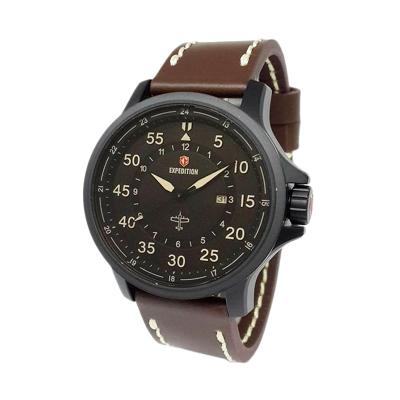 Expedition 6680 MDLIPBABO Brown Leather Jam Tangan Pria