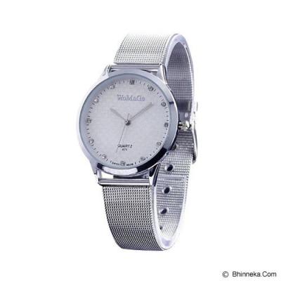 FASHION STREET Exclusive Imports Men's Silver Stainless Steel Band Watch [633823] - White