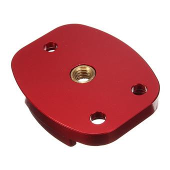FSH CNC Aluminum Flat Quick Release Buckle Mount Base 4 Hole for GoPro Hero 2 3 3 (Red) (Intl)  