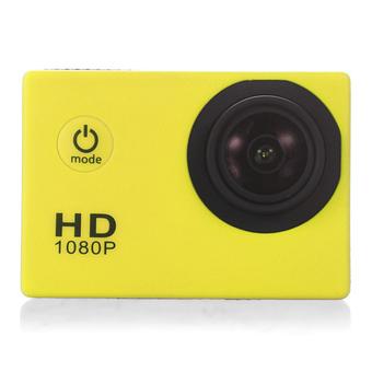 FSH SJ4000 Sport DVR 1080P FHD Video Action Waterproof Camera EU Plug (Yellow) (Intl)  