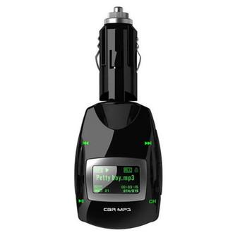 FSH USB2.0 Car MP3 Player LCD 3.5mm FM Transmitter Modulator SD + Remote Green (Intl)  