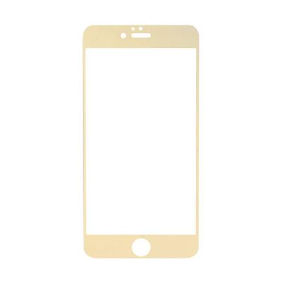 Feelymos Full Cover Tempered Glass Screen Protector for iPhone 6 Plus Golden