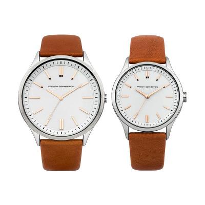 French Connection FC1244CC-FC1245C Light Brown Jam Tangan Couple