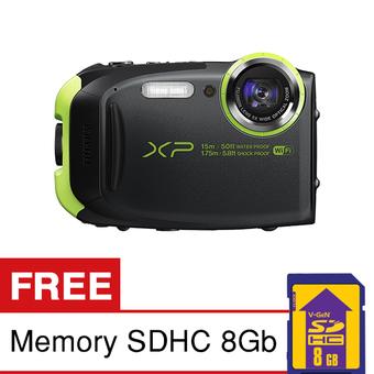 Fuji Digital Camera Finepix XP80 Graphit Black + Gratis SDHC 8GB  
