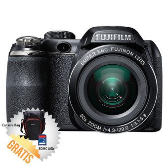 Fujifilm FinePix S4900 - 14 MP + SDHC 8 GB + Tas Kamera  
