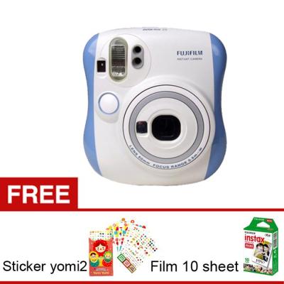 Fujifilm Instax 25s Biru + Bonus Album + Film + Sticker Frame + Sticker Cartoon dan sticker yomi2