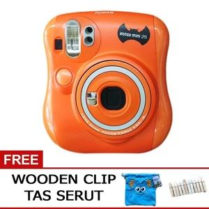 Fujifilm Instax Mini 25 25s Hallowen Free Tas Serut + Clip ORANGE
