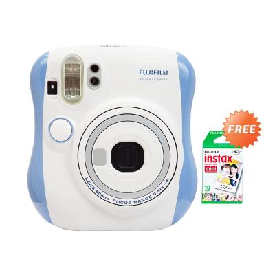 Fujifilm Instax Mini 25S Blue Kamera Polaroid + Paper Pack