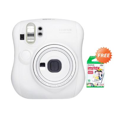 Fujifilm Instax Mini 25S White Kamera Polaroid + Paper Pack
