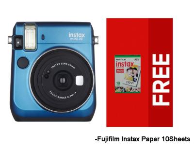 Fujifilm Instax Mini 70 Blue Kamera Instax (Instax + Paper10)