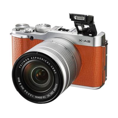 Fujifilm X-A2 kit 16-50mm f/3.5-5.6 OIS II Cokelat Kamera Mirrorless