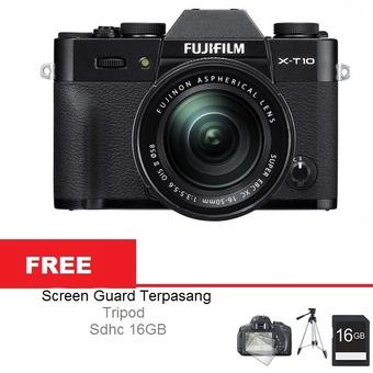 Fujifilm X-T10 Kit 18-55mm + Gratis SDHC 16GB + Tripod + Screen Guard  