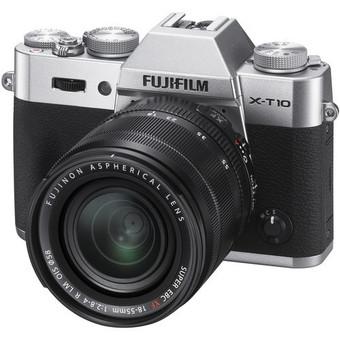 Fujifilm X-T10 Mirrorless Digital Camera with 18-55mm Lens (Silver) (Intl)  