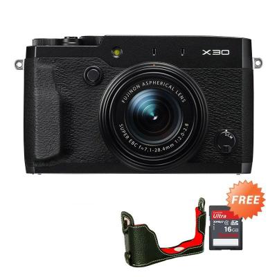 Fujifilm X30 Hitam Kamera Pocket + Bonus