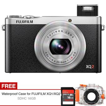 Fujifilm XQ2 - 12MP - Silver + Gratis Waterproof Case + SDHC 16gb  