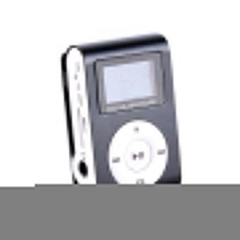 GE Mini Clip Mp3 Player Portable Digital Music Player With Screen (Black)(INTL)  