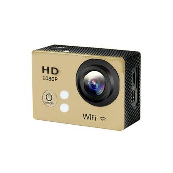 GOLDFOX SJ4000 G2 WiFi IP68 Waterproof 1080P Full HD 2 Inch LCD Car DVR Action Sport DV Digital Video Camera Gold (Intl)  