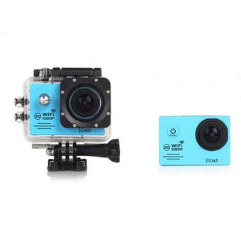 GOLDFOX SJ7000 WiFi Action Camera 12MP LTPS LED 1080P FHD Sport DV 2 inch Camera (Blue) (Intl)  