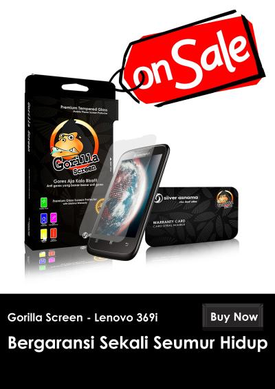 GORILLA Anti Gores Screen Protector for Lenovo 369I