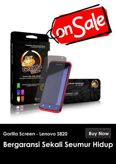 GORILLA Anti Gores Screen Protector for Lenovo S820