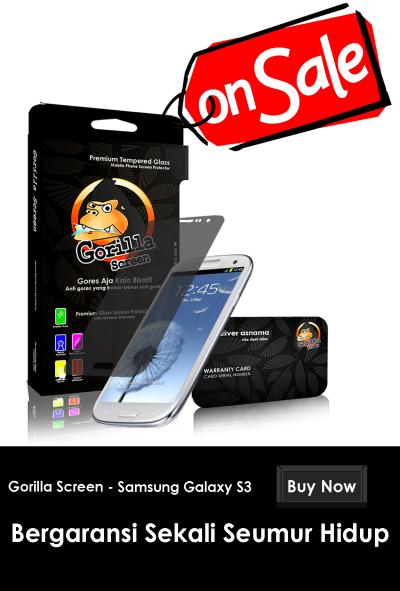 GORILLA GOSCREEN Anti Gores for Samsung Galaxy S3