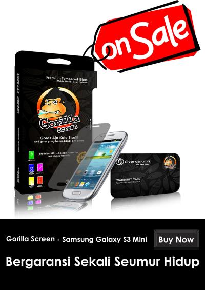 GORILLA GOSCREEN Anti Gores for Samsung Galaxy S3 Mini