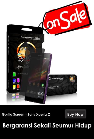 GORILLA GOSCREEN Anti Gores for Sony Xperia C