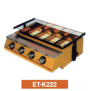 Getra ET-K222 kompor panggang tanpa asap 4 tungku